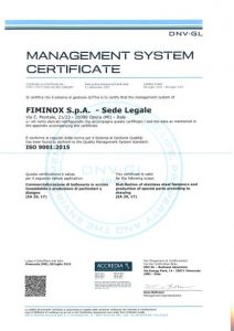 FIMINOX Management System Certificate